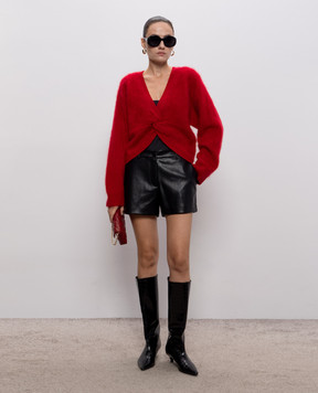 Twinset Red wool sweater with wool, cashmere and silk 262TT3025
