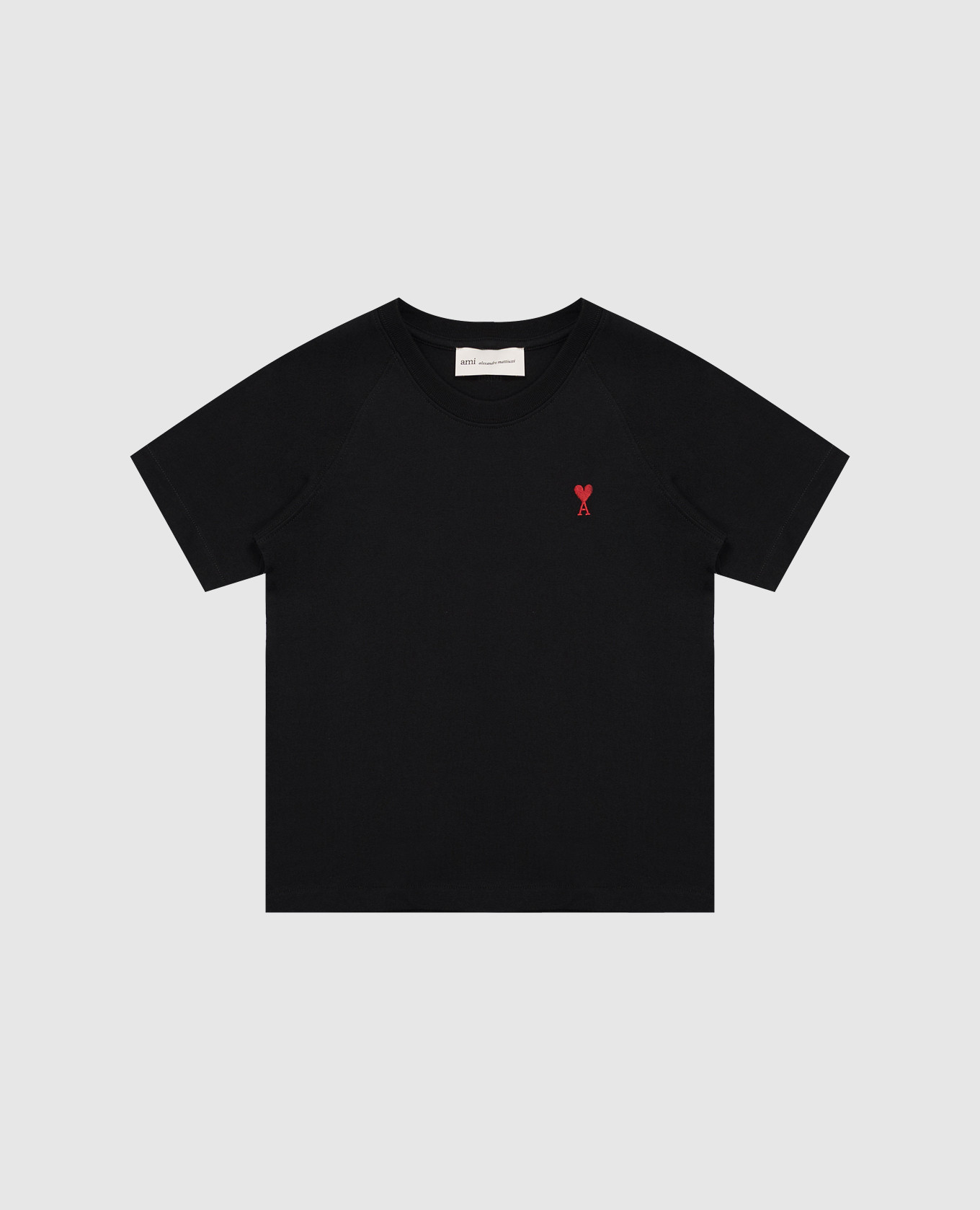 Children's black T-shirt with emblem