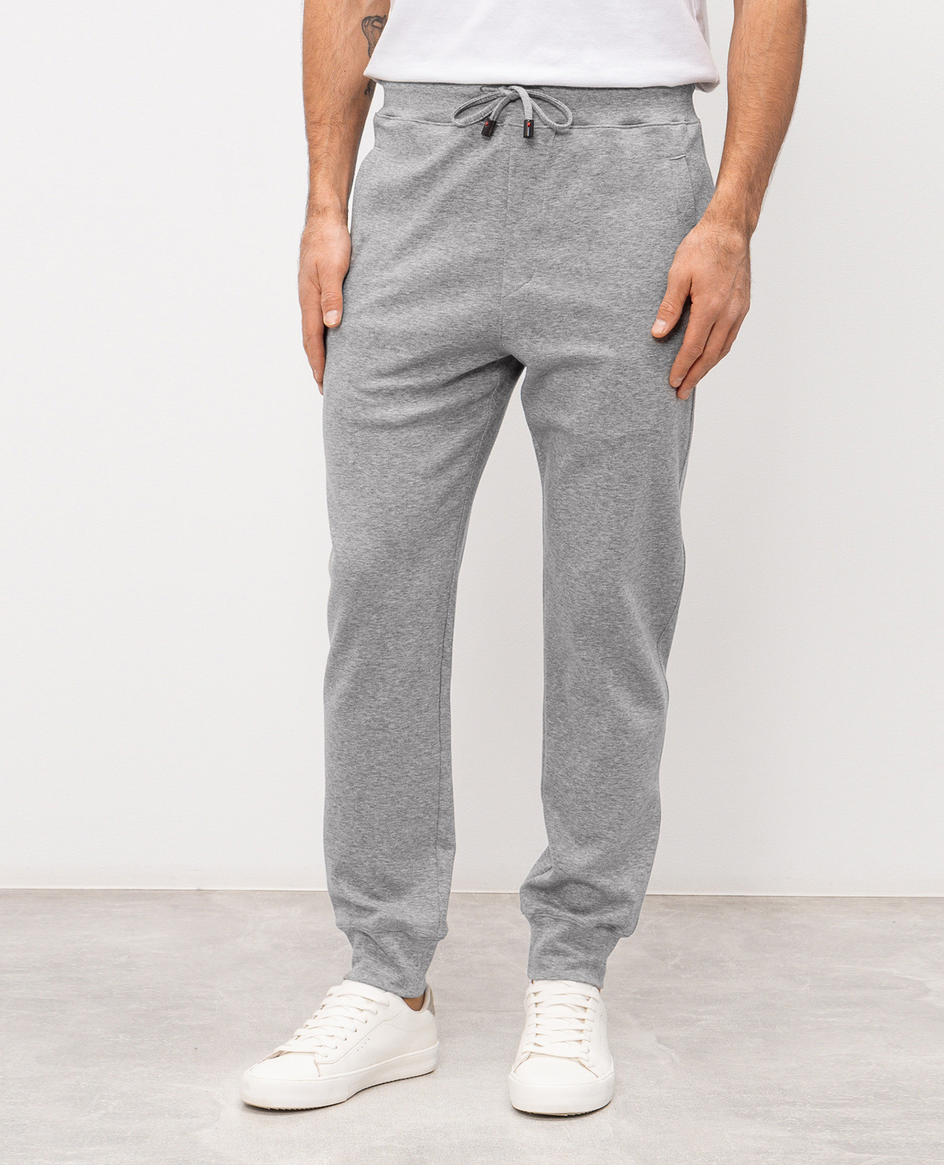 Grey melange sweatpants ISAIA 3