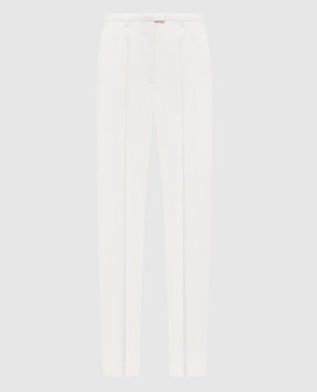 Loulou de Saison Ivory linen pants MALKALDS