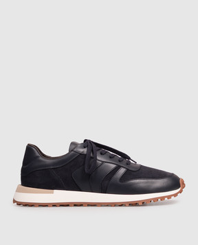 Brett Johnson Blue leather sneakers FW26SH3OPENAV