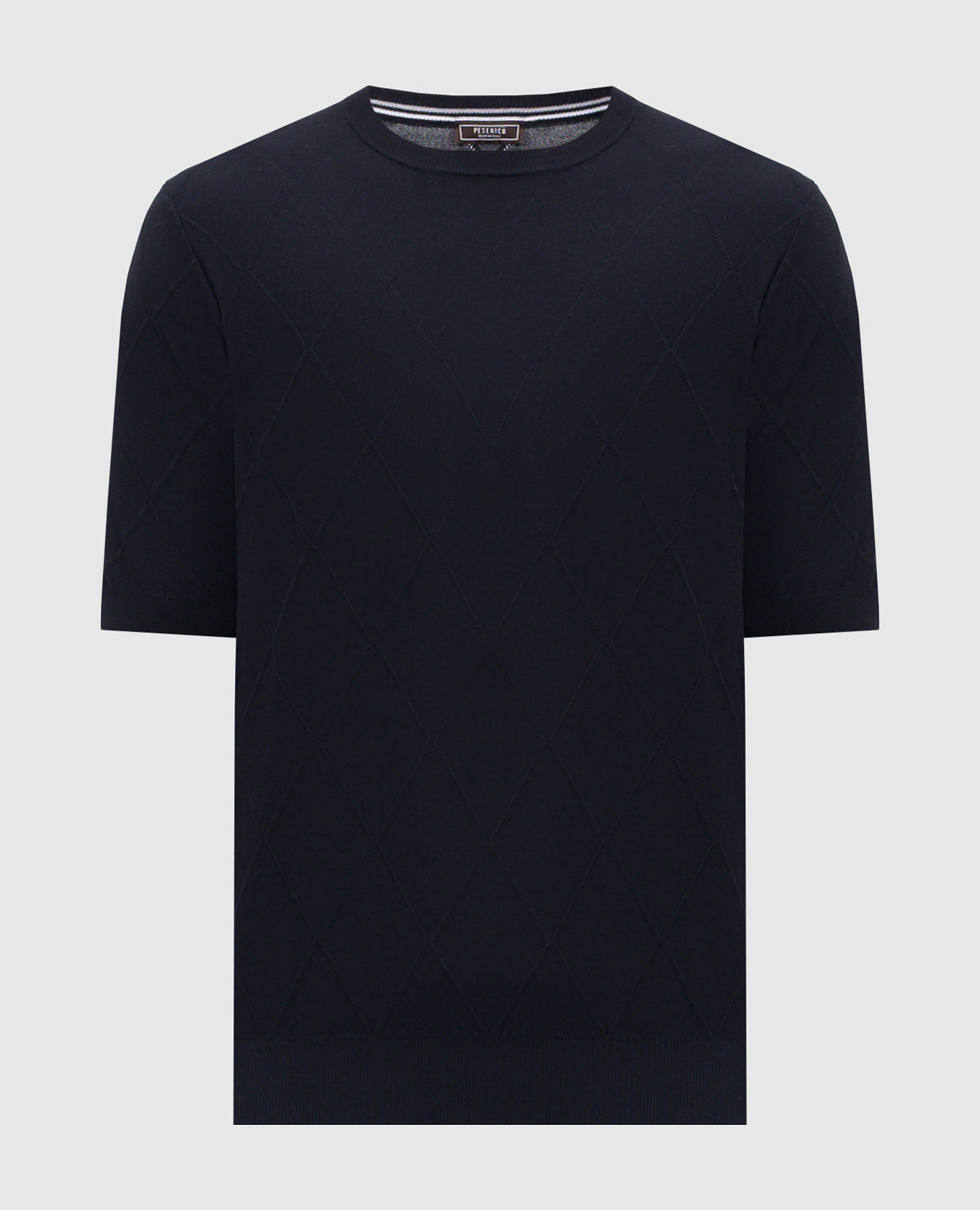 Blue T-shirt with a pattern
