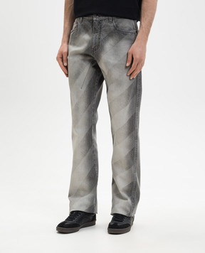 Off-White Diag print grey jeans 44XYA195S26D001