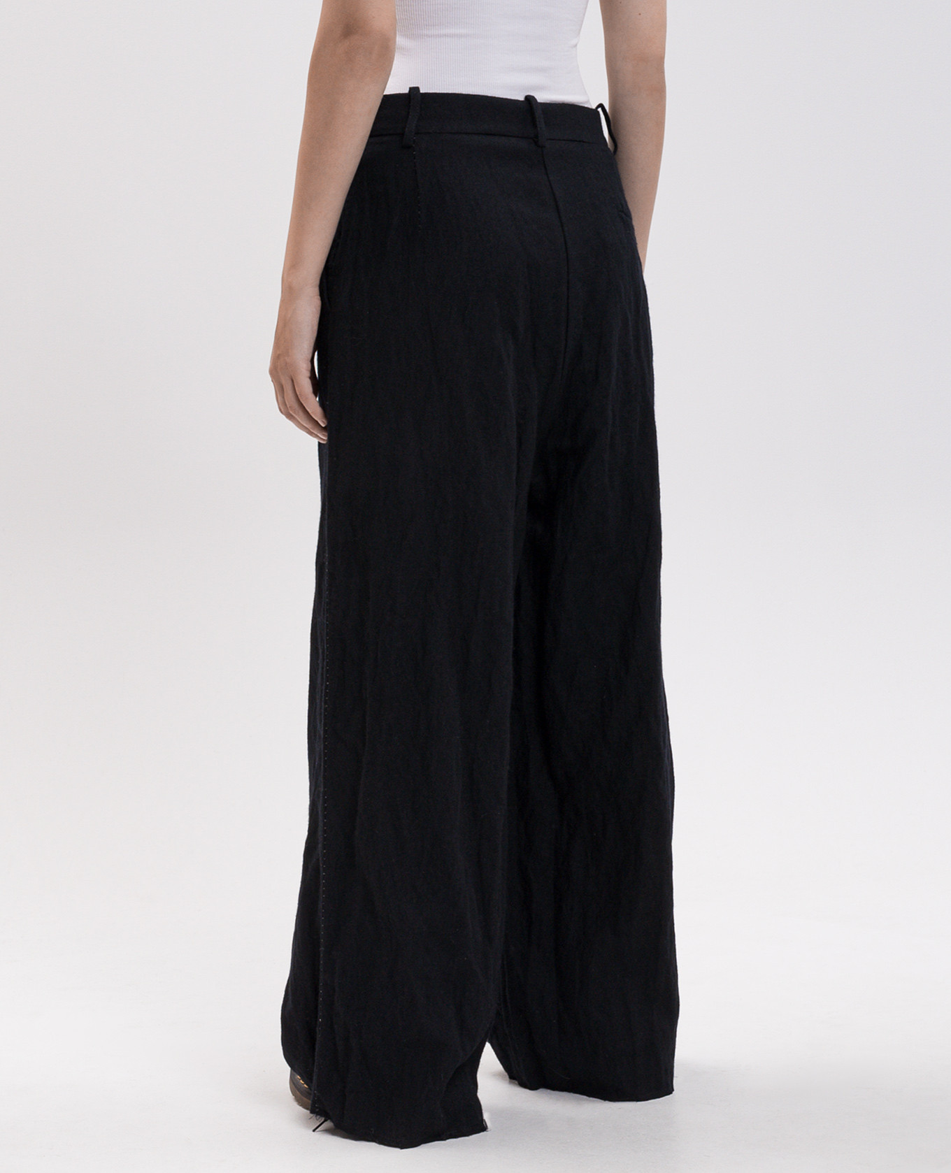 Black pants with wool Masnada 4