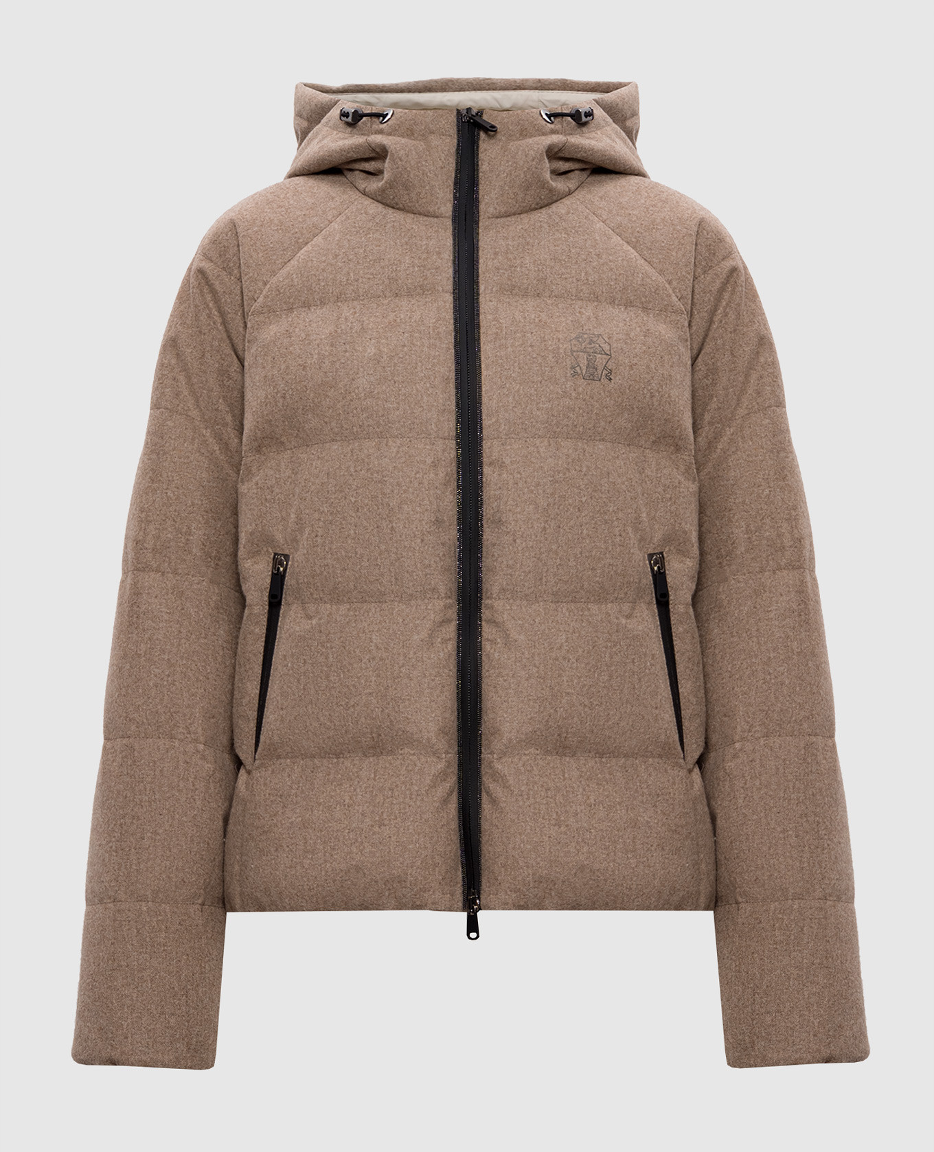 

Brown wool down jacket Brunello Cucinelli
