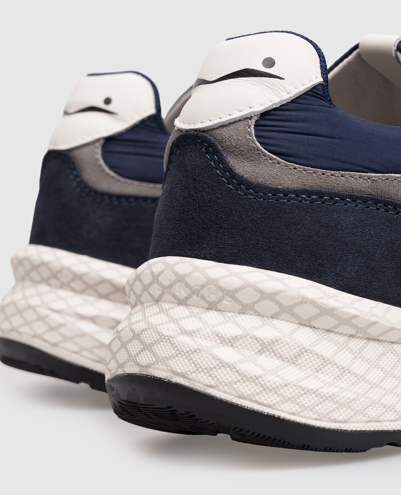 CLUB22 blue combination sneakers with patch Voile Blanche 5