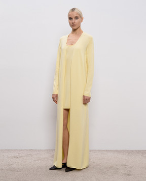 Tom Ford Yellow elongated cardigan CAK383YAX994