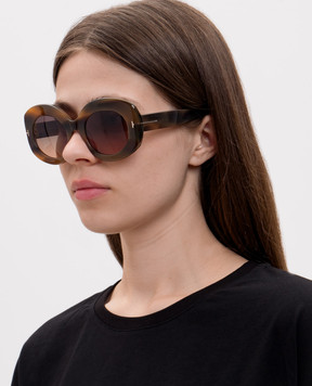 Tom Ford CLAUDETTE brown sunglasses FT1346