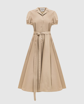 Alexander McQueen Beige dress with logo embroidery 863470QFABT