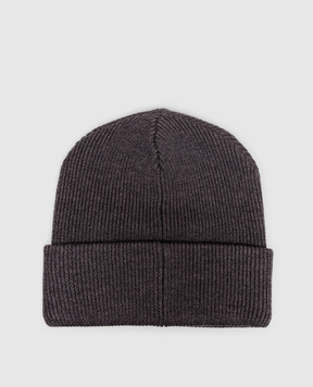 Iceberg Gray wool hat with logo embroidery 30409005