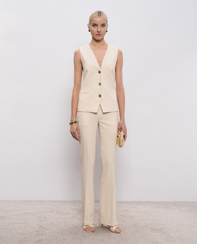 Twinset Beige vest with logo 261TP2224