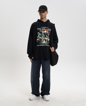 Vetements Black hoodie Northern Thailand ME76HD240B