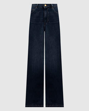 Max Mara ELIA blue jeans with logo patch SMMELIA