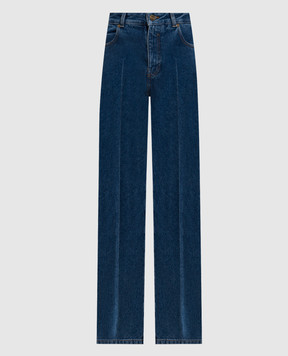 Balmain Blue jeans with logo patch GF1MI070DG08