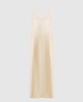 Khaite Taja yellow midi dress 55994120