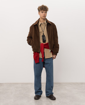 Ami Paris Beige wool shirt HSH871WV0211