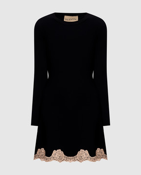 Valentino Black dress with lace 9B3KD16BAE6