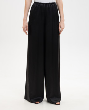 Ermanno Scervino Black silk pants D482P764NXE