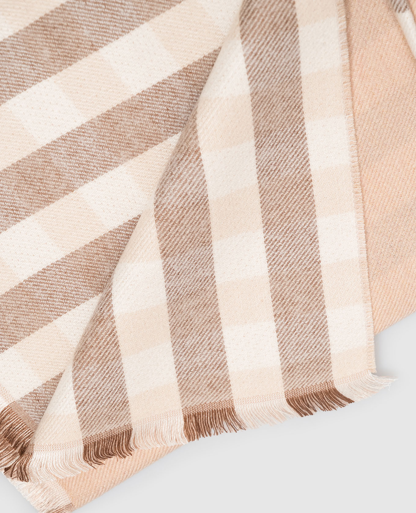 Beige striped scarf Twinset 3