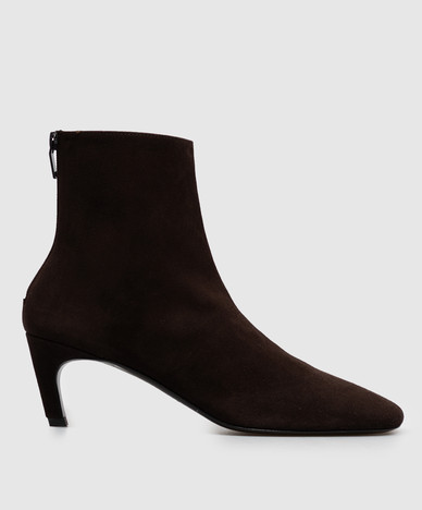 Braune Wildleder-Ankle-Boots