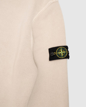 Stone Island Children's beige sweatshirt with logo patch L2S166100009S04251012