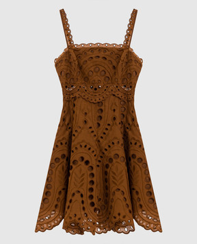 Charo Ruiz Brown mini dress Zeph 263603