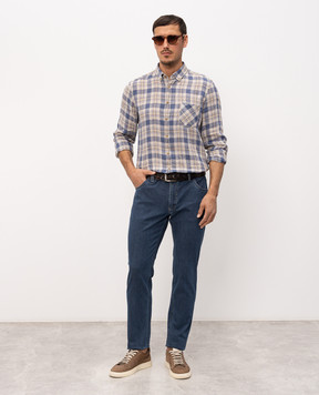 Florentino Blue jeans with logo patch 126554610710