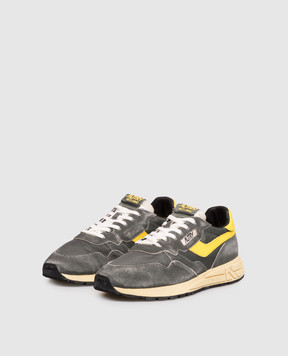 AUTRY Grey REELWIND combination sneakers WWLMGQ06