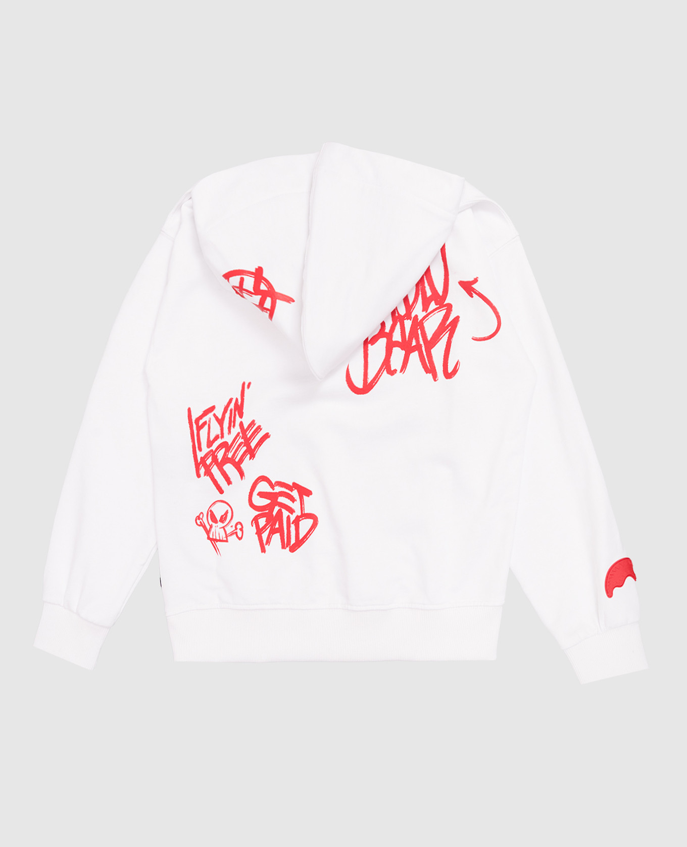 

Children's white Vandal Diablo Bear hoodie Sprayground