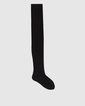 Dolce&Gabbana Black tights with logo 15 den O4B16TONP13