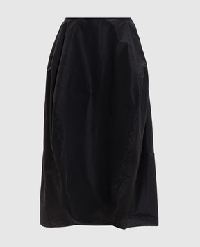 The Row Black Galyra skirt with silk 11039W4508