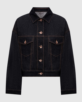 Brunello Cucinelli Black denim jacket ML1347672P