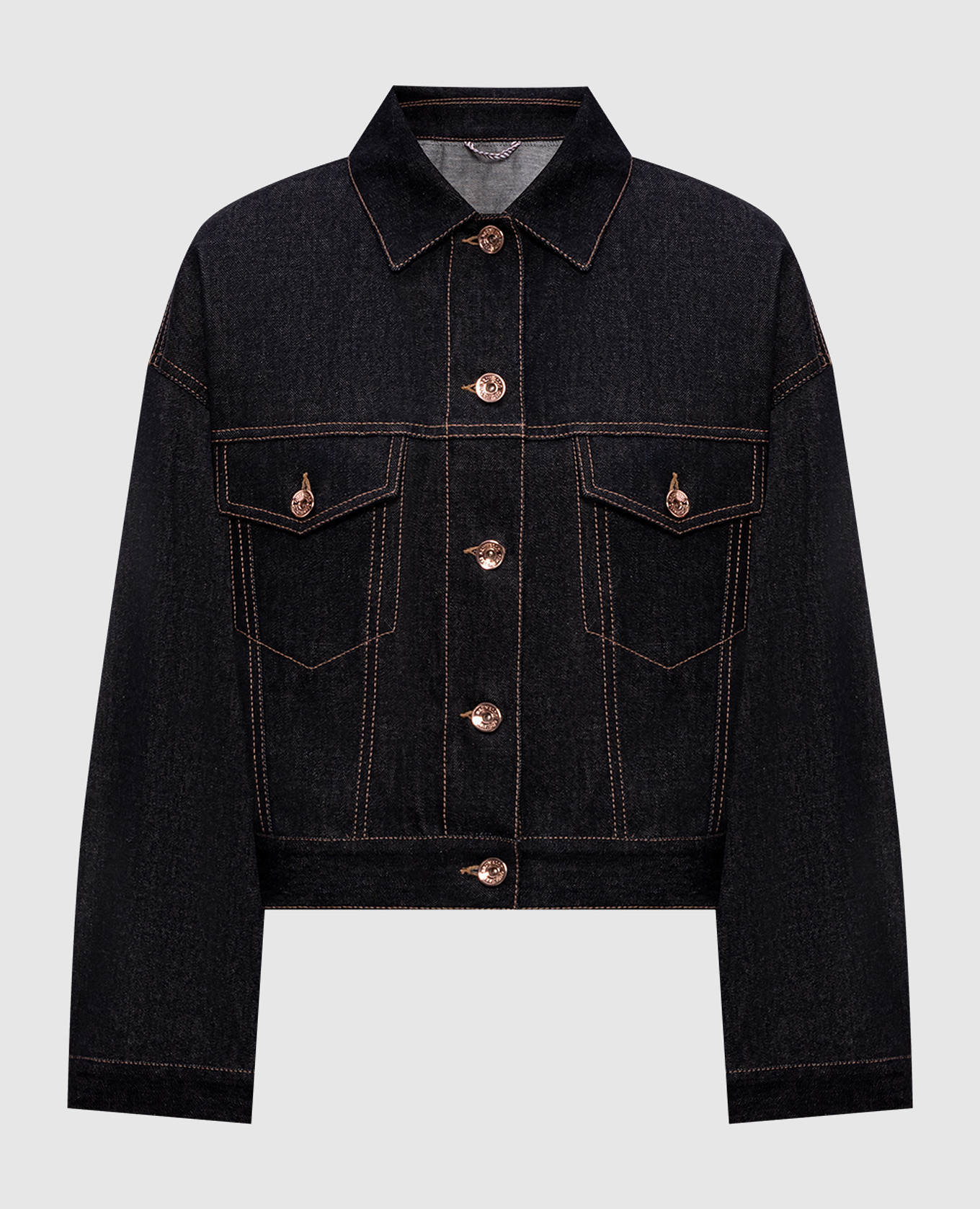 Black denim jacket
