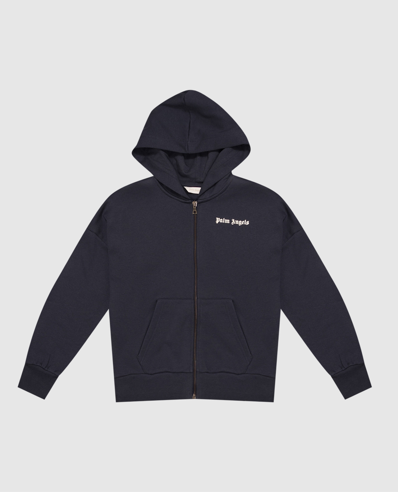 Children's blue sports jacket with logo print