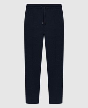 ISAIA Blue cashmere sweatpants MP005787200