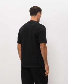 Brunello Cucinelli Black T-shirt with emblem M0B131328G