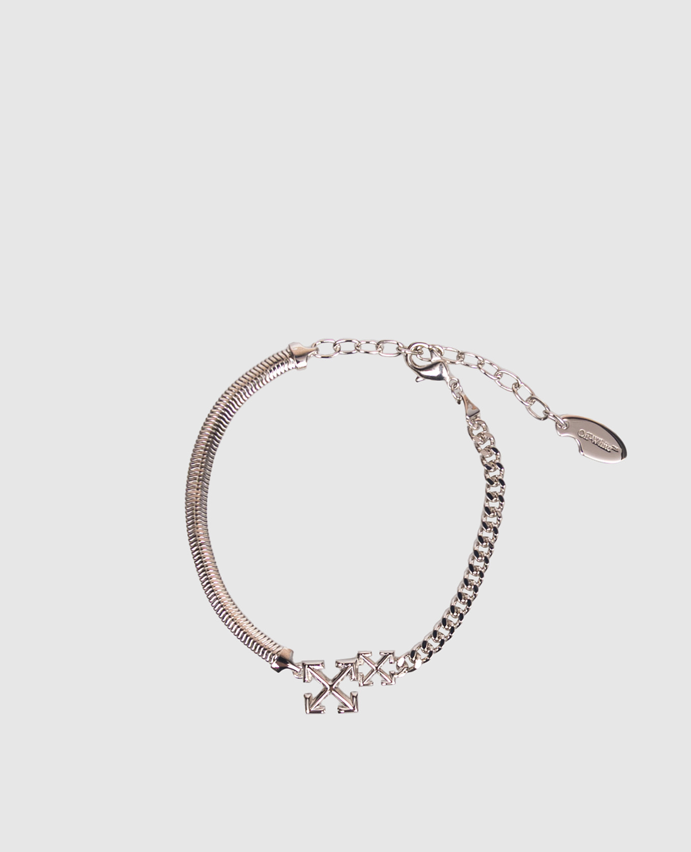 

Silver bracelet with emblem Off-White