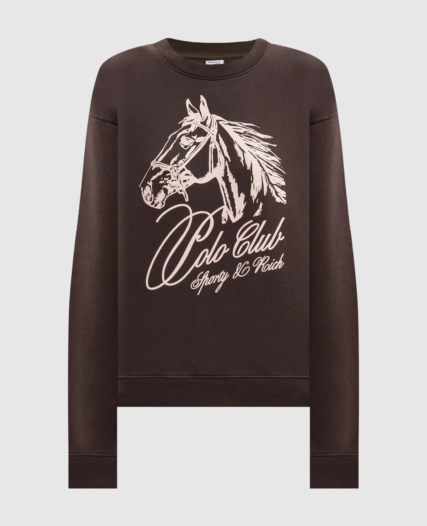 Brown sweatshirt with print Sporty & Rich