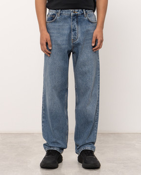 Off-White Blue jeans with brand embroidery 44MYA19DF26D004