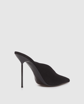 Paris Texas Lidia black suede mules PX2007XSA04