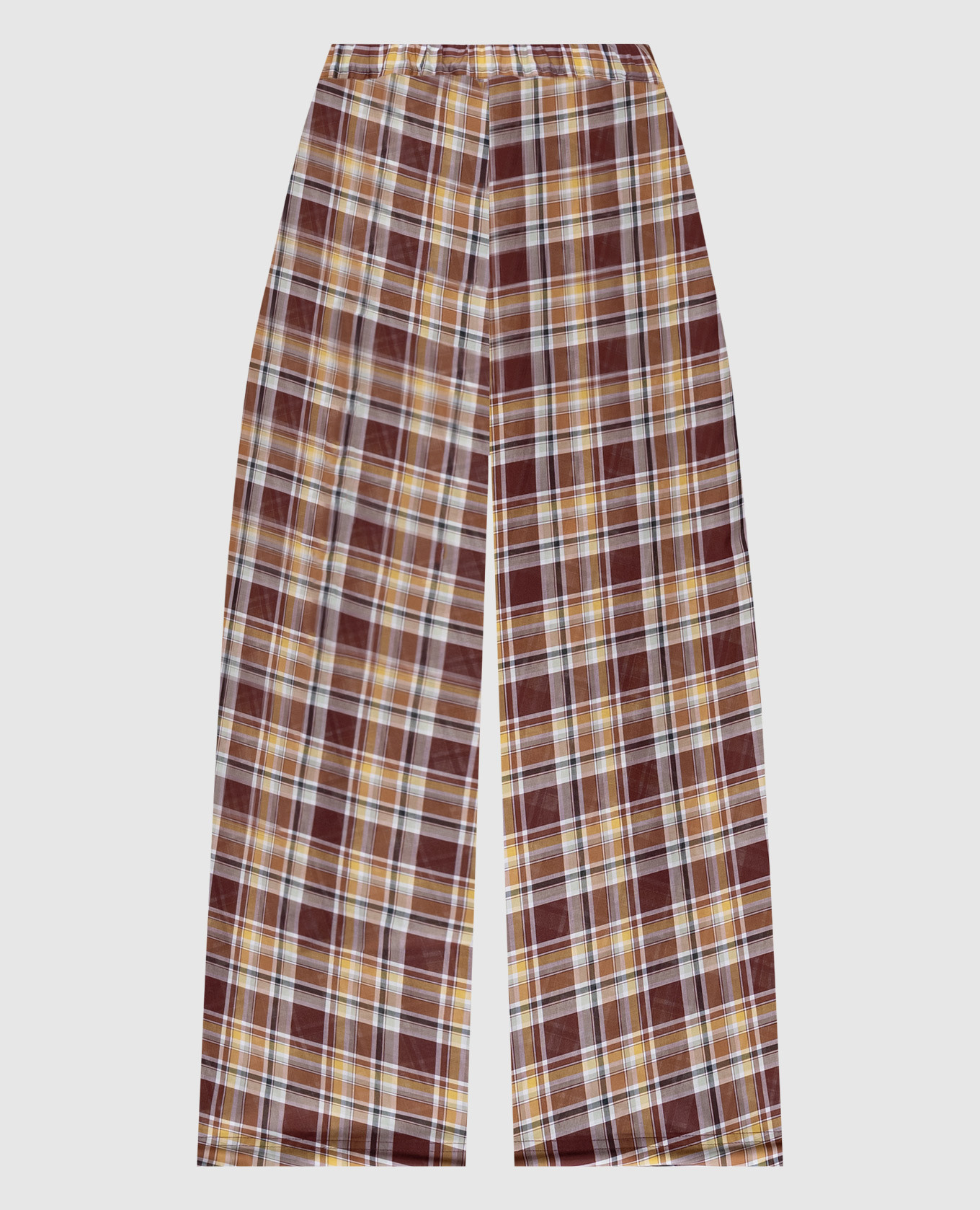 Brown PARANA checked pants