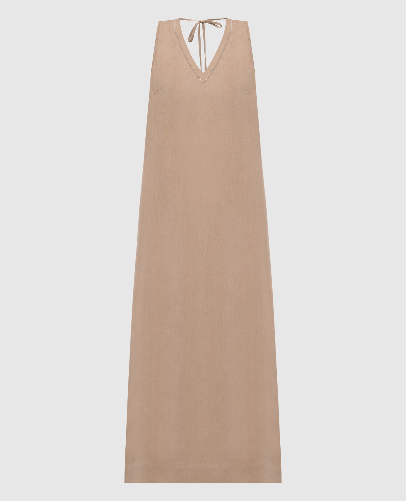 

Beige linen midi dress Peserico
