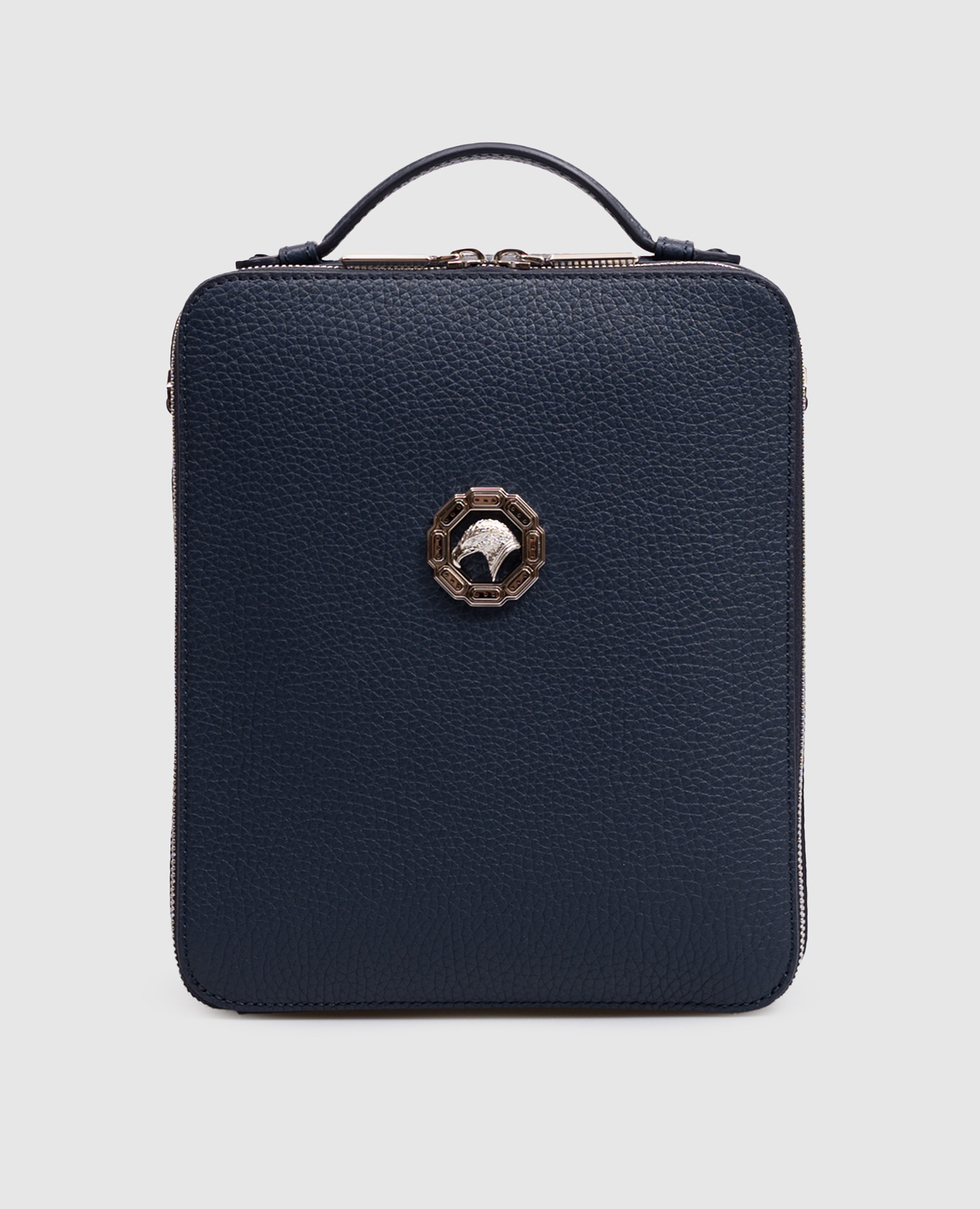 Blue leather bag