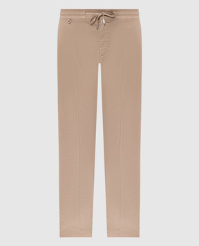 Stefano Ricci Beige linen pants M1T6100051LCTL1U