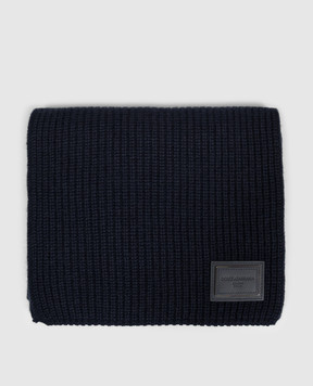 Dolce&Gabbana Blue cashmere scarf GXK64TJBW2X