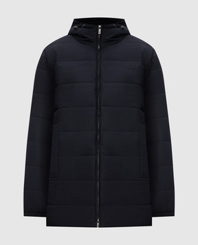 Trussardi Blue quilted jacket with embroidered emblem 8005M000031NMO811N18