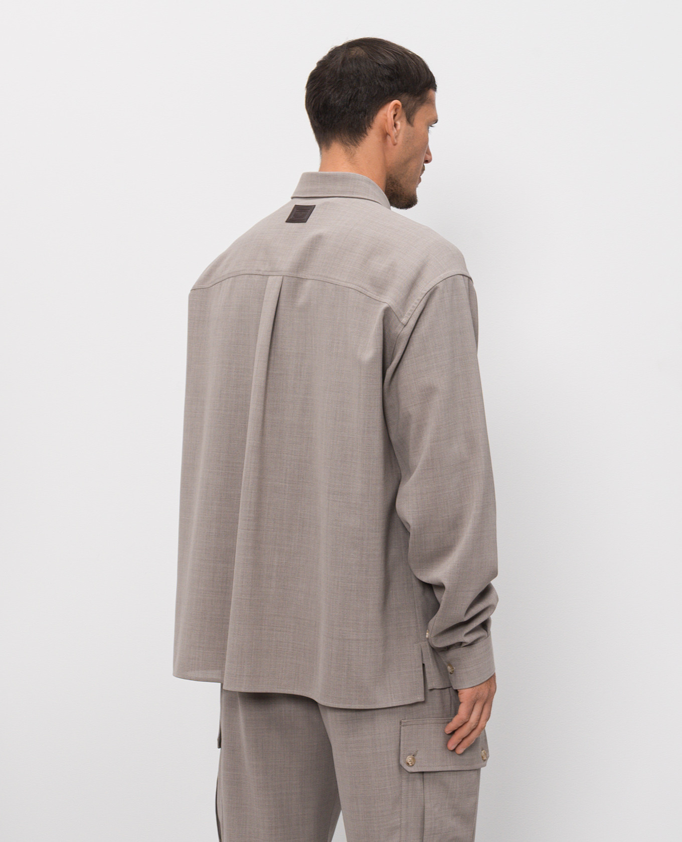 Beige wool shirt Dolce&Gabbana 4