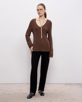 Loulou de Saison Brown pullover SAYA SAYA
