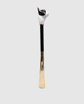 Pasotti Black French Bulldog shoe horn PFPEXXK61