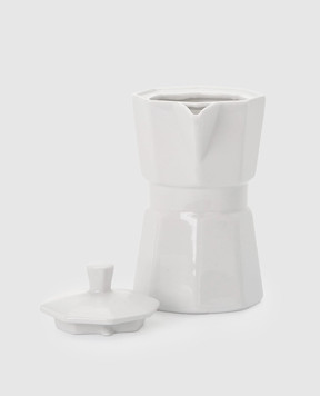 SELETTI White porcelain coffee percolator Estetico Quotidiano 10580